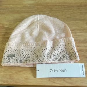 Calvin Klein Beanie Hat Blush One Size Fits ALL